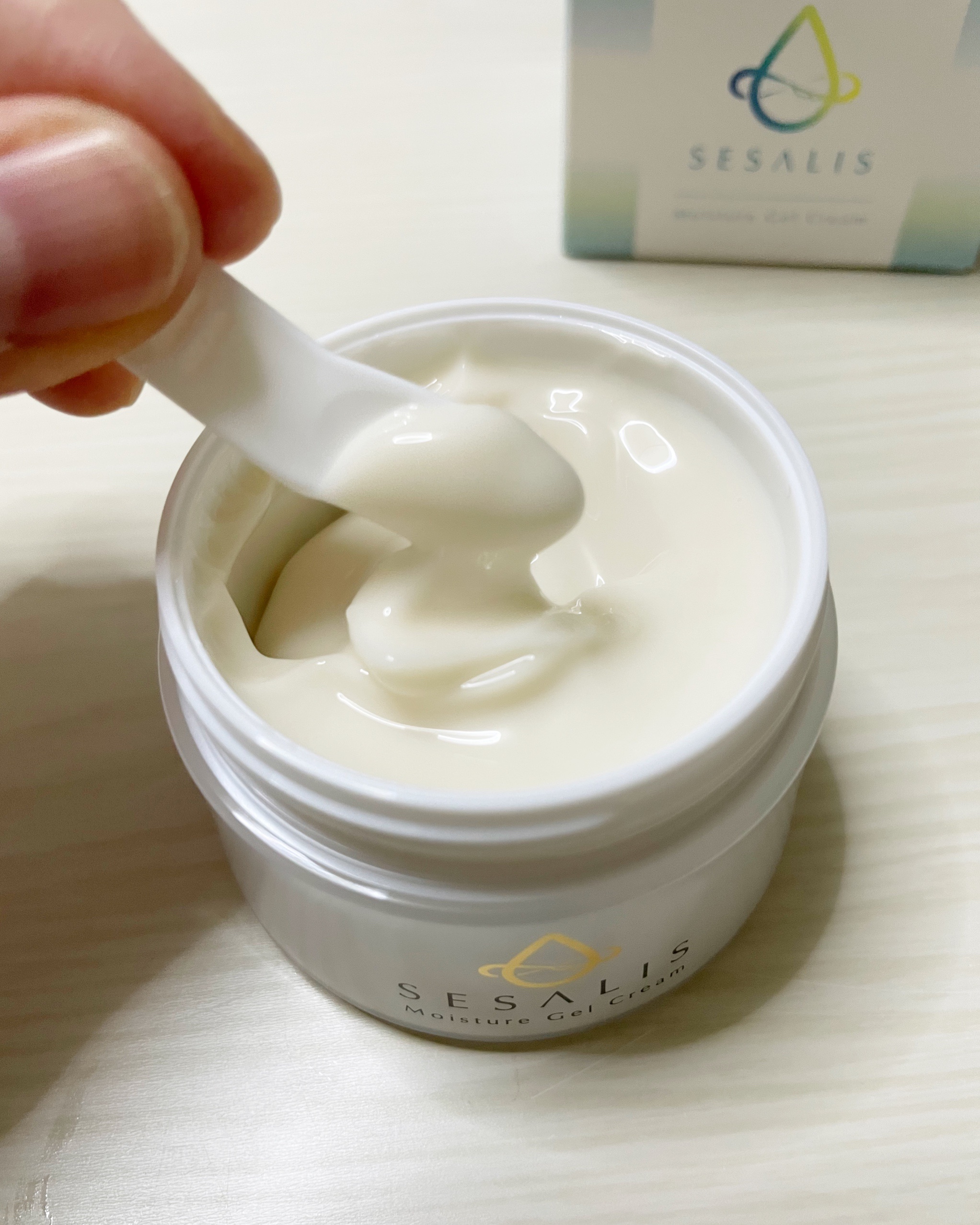 モイスチャージェルクリーム/SESALIS/フェイスクリームを使ったクチコミ（2枚目）