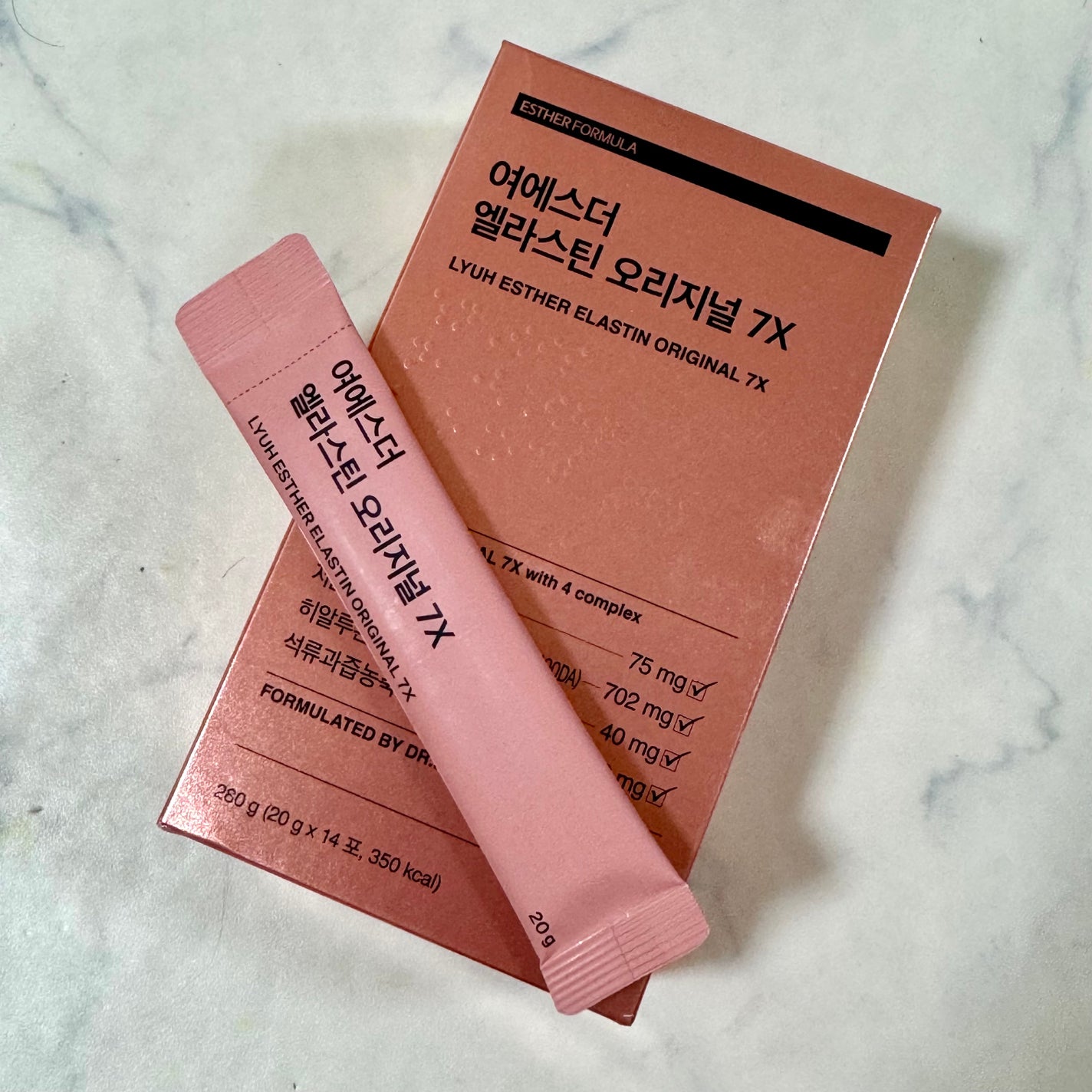 ヨエスターエラスチンオリジナル7X/ESTHER FORMULA/美容サプリメントを使ったクチコミ(1枚目)