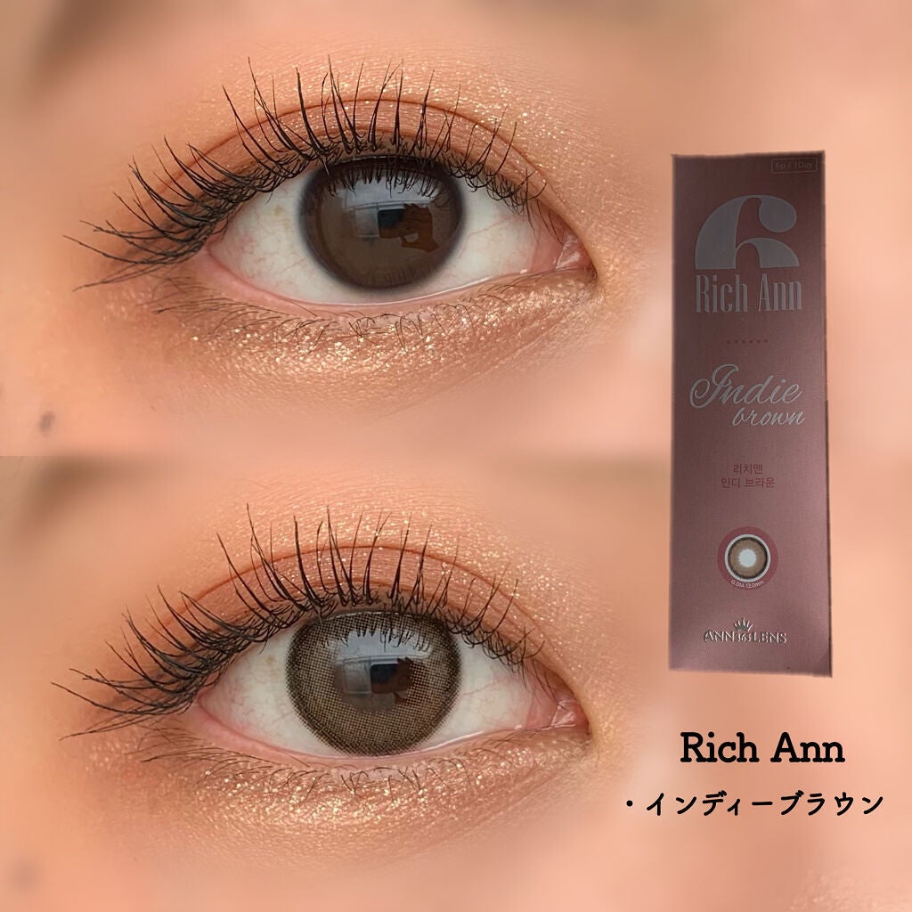 リッチアンインディー/ANN365LENS/カラーコンタクトレンズを使ったクチコミ(1枚目)