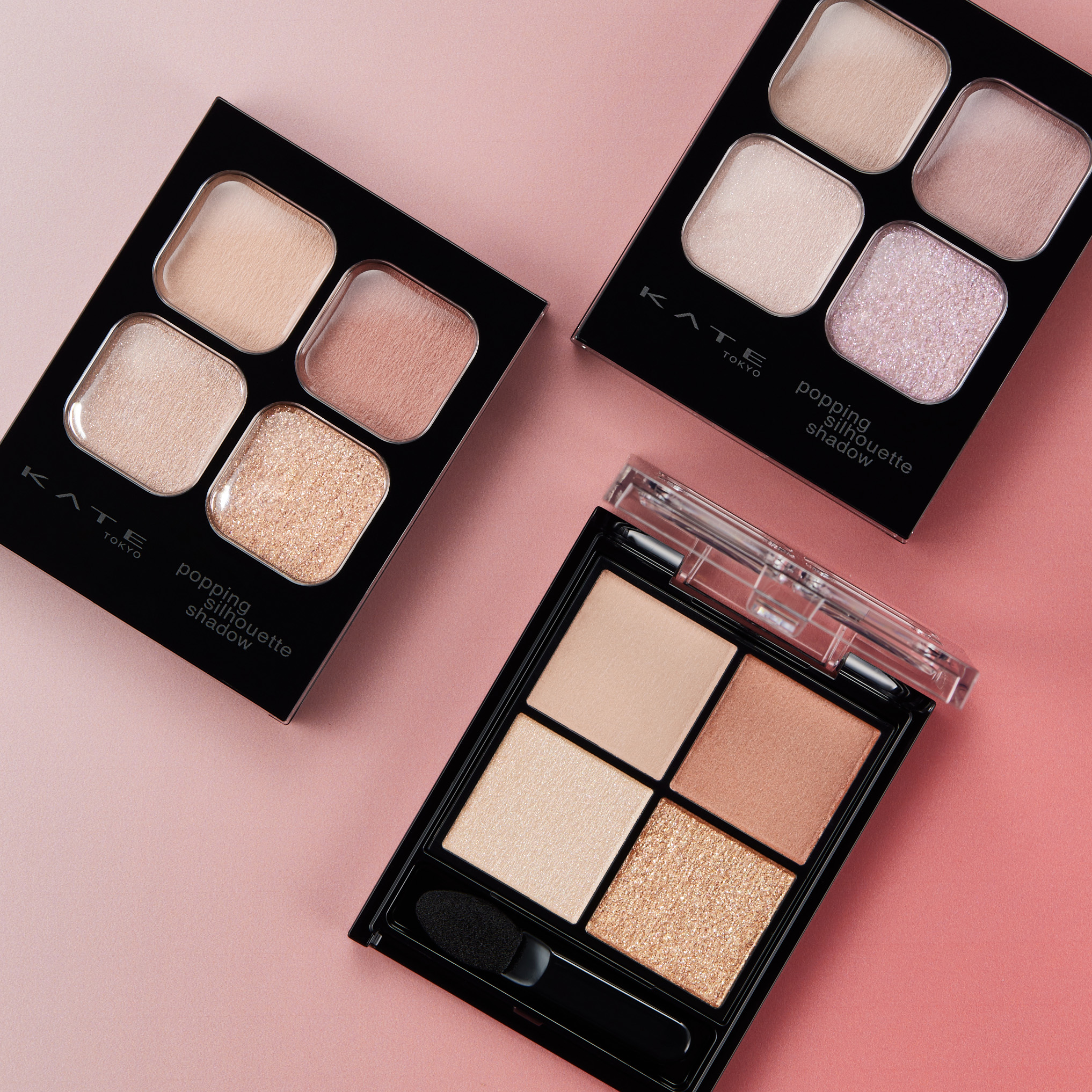 🏆上半期ベスコス多数受賞🎖
目もとを灯す、#火照りカラー

正反対の2つの質感コントラストで、
クリっと丸い2.5次元アイをつくれる#質感トリックシャドウ
「#ポッピングシルエットシャドウ」から、
赤みニュアンスの限定色が登場！🔥

