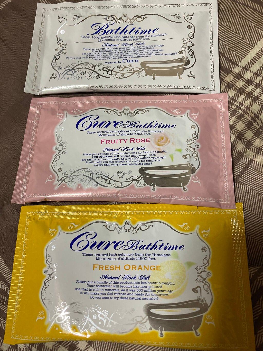 Cureバスタイム  フレッシュオレンジの香り/Cure/無機塩系入浴剤を使ったクチコミ(1枚目)