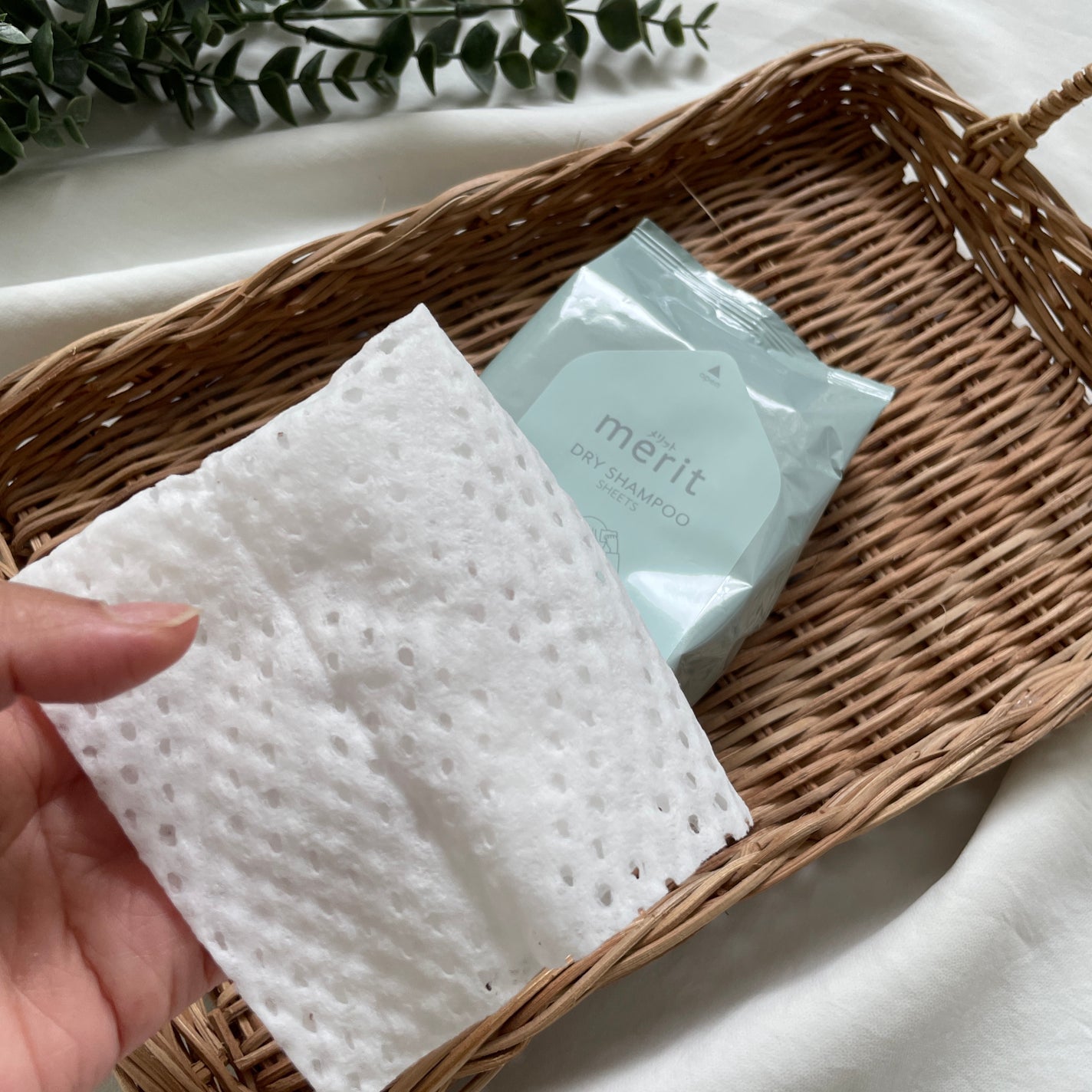 メリット ドライシャンプーシート すっきり爽快タイプ/メリット/ドライシャンプーを使ったクチコミ(4枚目)