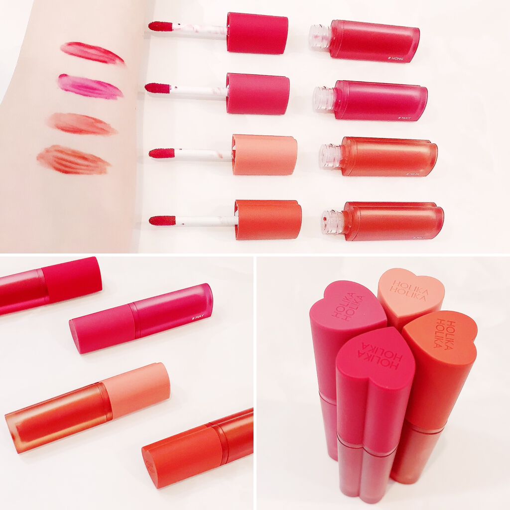 ホリカホリカ ハートクラッシュグローティントエアー/HOLIKA HOLIKA/リップティントを使ったクチコミ(4枚目)