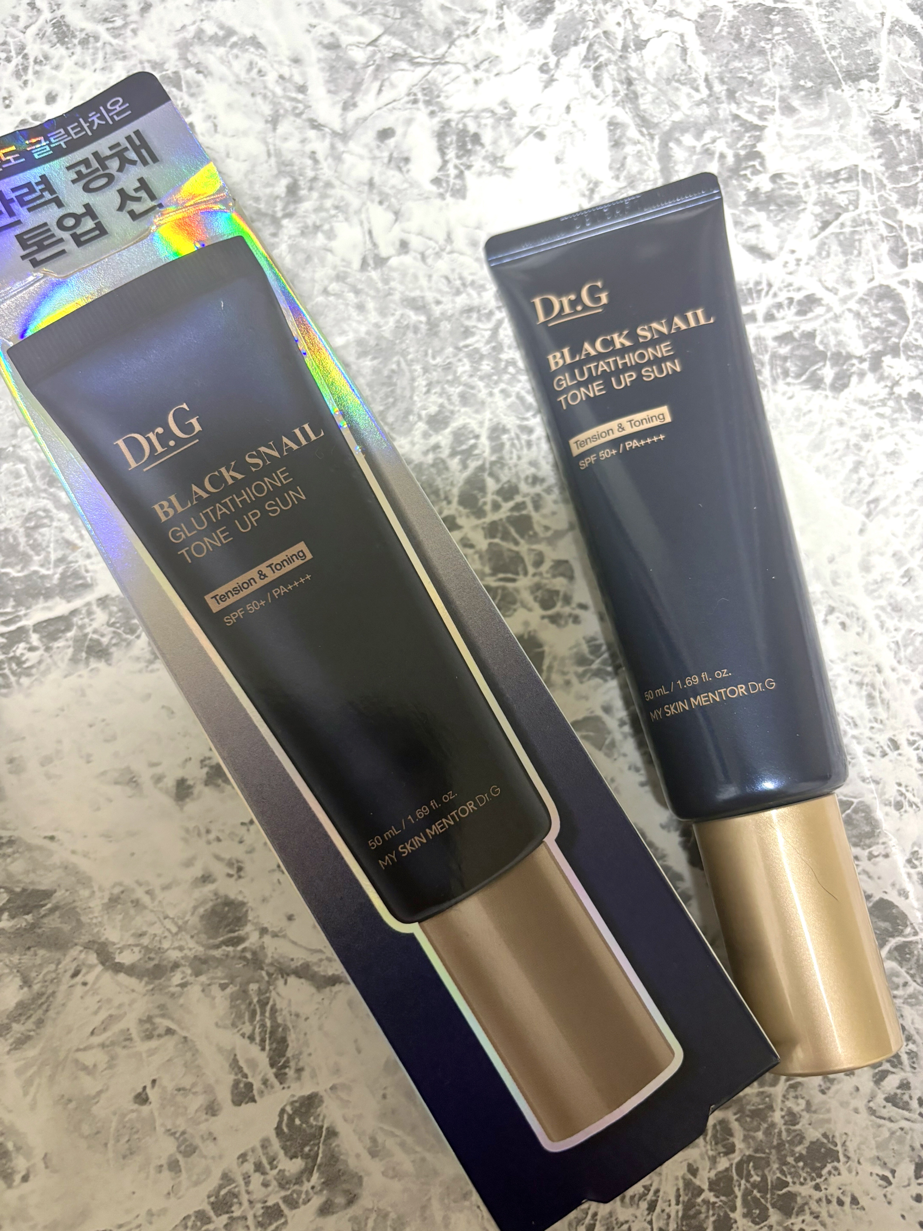 ブラックスネイルグルタチオントーンアップサン/Dr.G/日焼け止めクリームを使ったクチコミ（1枚目）