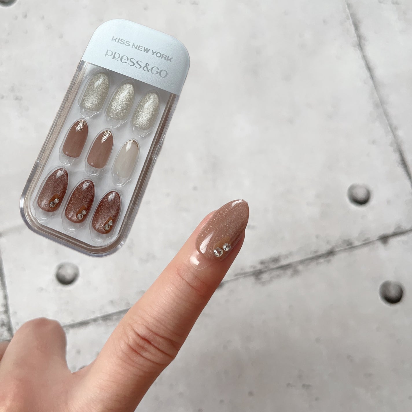 Press&Go PREMIUM (プレスアンドゴー プレミアム)/KISS NEW YORK/ネイルチップ・パーツを使ったクチコミ(2枚目)