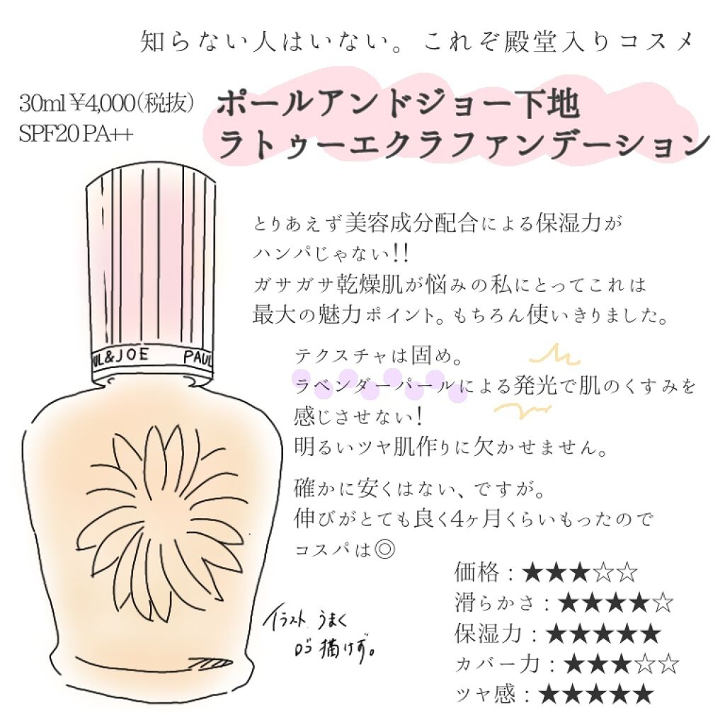 ラトゥー エクラ ファンデーション プライマー N/PAUL & JOE BEAUTE/化粧下地を使ったクチコミ（1枚目）