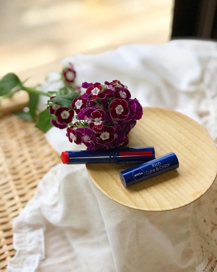 ニベア リッチケア&カラーリップ/ニベア/リップクリームを使ったクチコミ(1枚目)