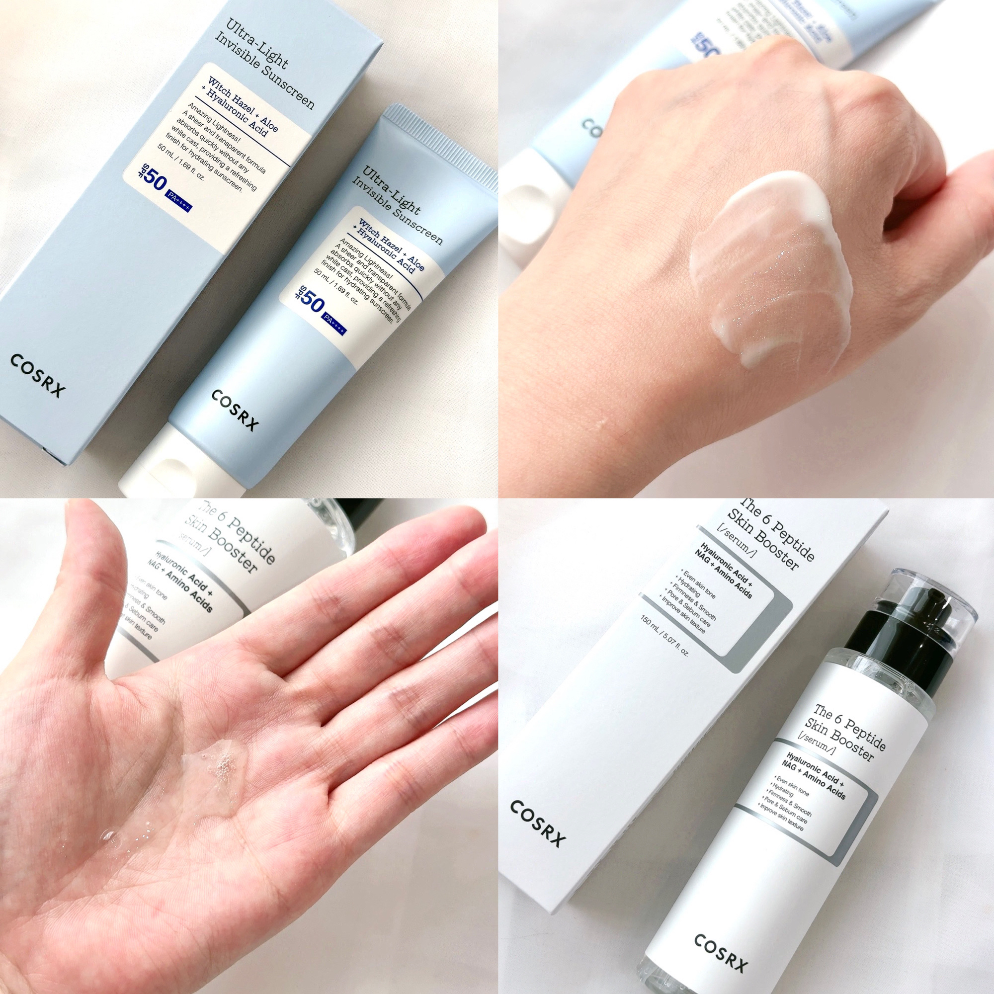 ウルトラライト透明UVクリーム/COSRX/日焼け止めクリームを使ったクチコミ（1枚目）