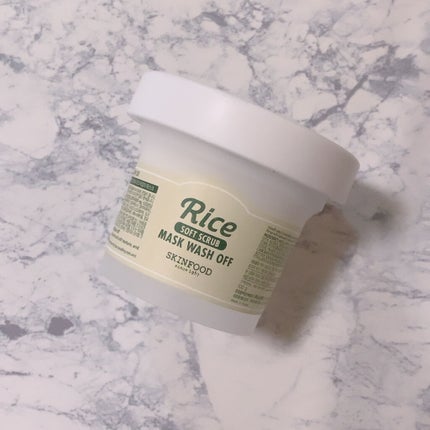 ライスマスク ウォッシュオフ/SKINFOOD/洗い流すパック・マスクを使ったクチコミ(1枚目)