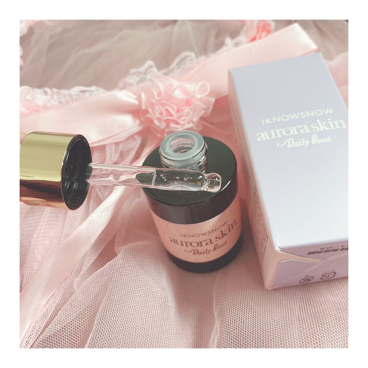 オーロラスキン デイリーブースト/IKNOWSNOW/美容液を使ったクチコミ（2枚目）
