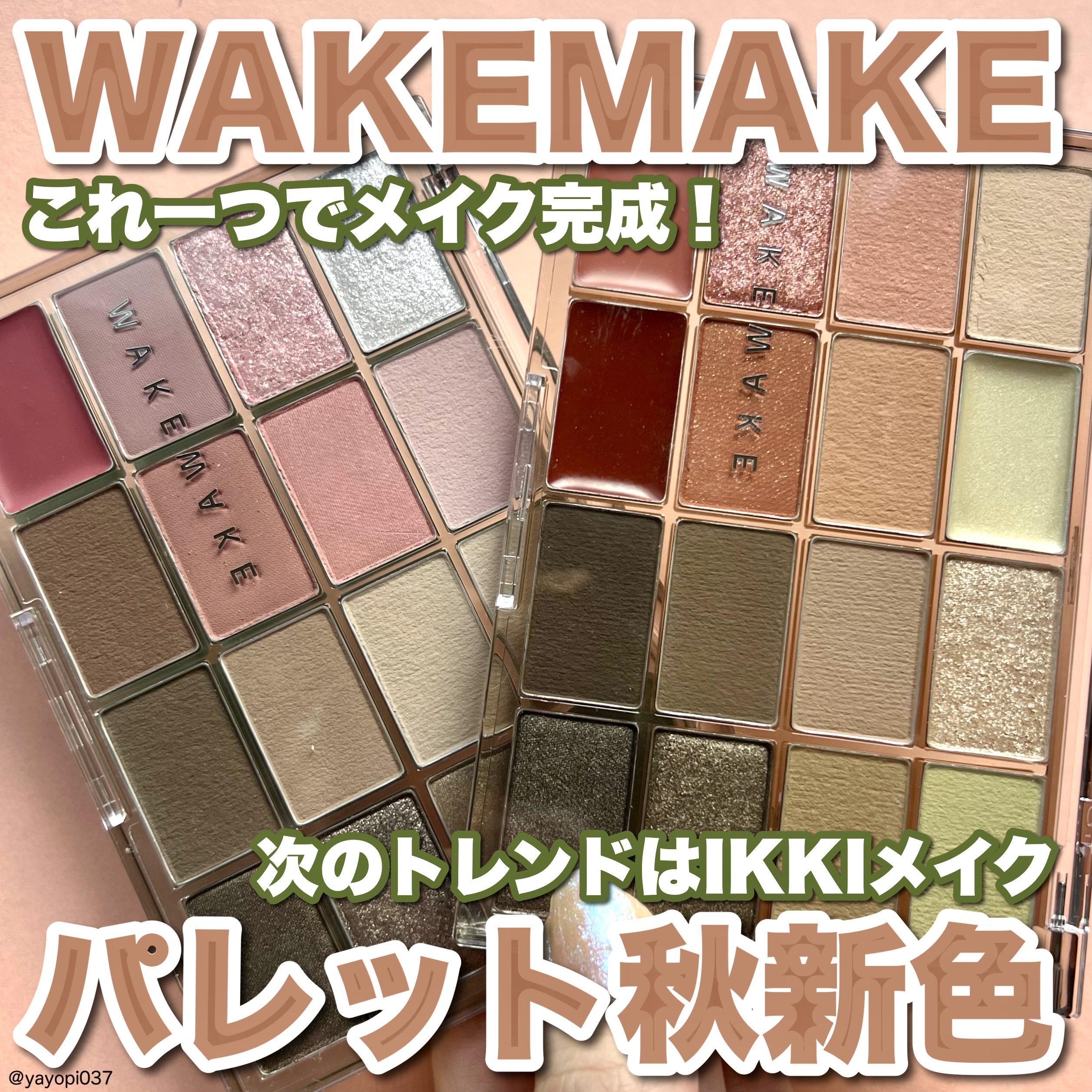 ソフトブラーリングアイパレット/wakemake/アイシャドウパレットを使ったクチコミ（1枚目）