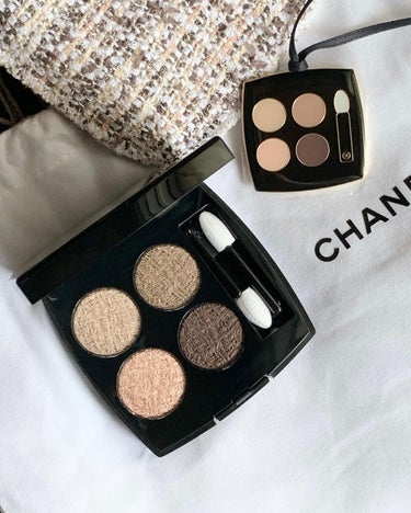 レ キャトル オンブル ツイード 04 ツイード ブラン エ ローズ/CHANEL/アイシャドウパレットを使ったクチコミ（1枚目）