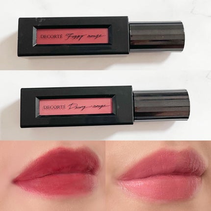 ルージュ デコルテ リキッド 17 mannish lady(Foggy rouge)/DECORTÉ/口紅を使ったクチコミ(3枚目)