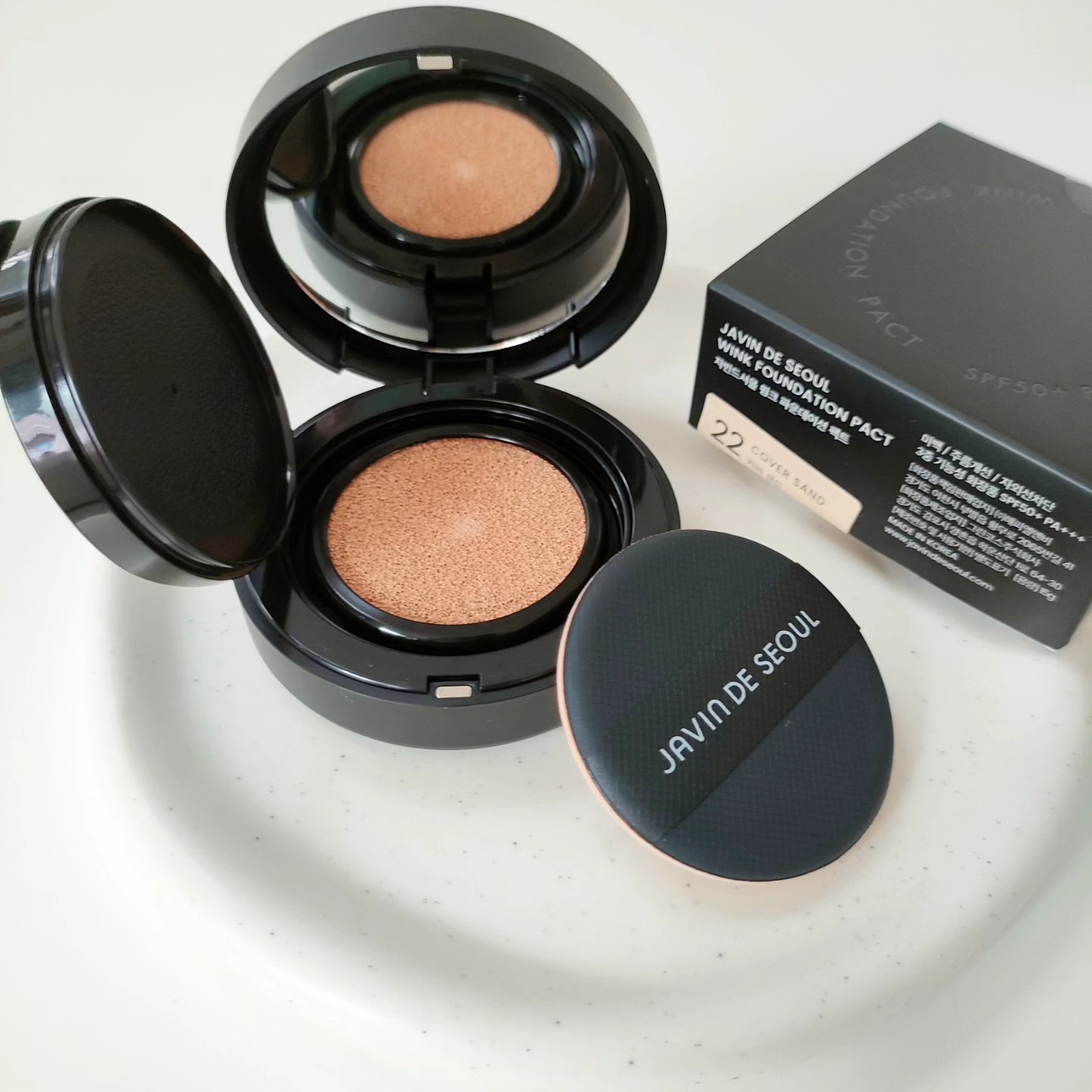 ジャビンドゥソウル ウインクファンデーションパクト/Javin De Seoul/クッションファンデーションを使ったクチコミ（3枚目）