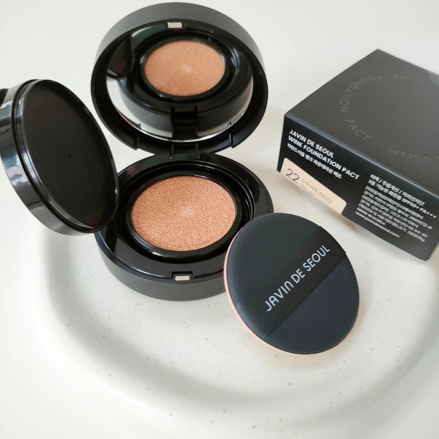 ジャビンドゥソウル ウインクファンデーションパクト/Javin De Seoul/クッションファンデーションを使ったクチコミ(3枚目)
