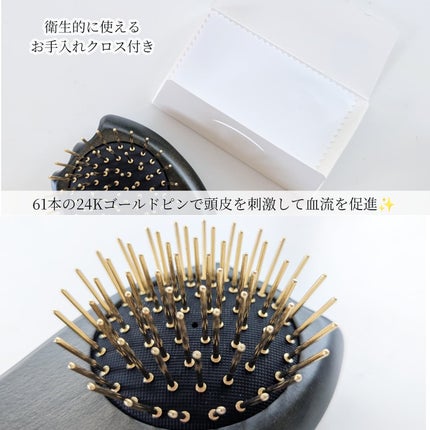 プレミアム FOX カッサ ゴースト ヘアブラシ ブラック/SNOW FOX SKINCARE/ヘアブラシを使ったクチコミ(5枚目)