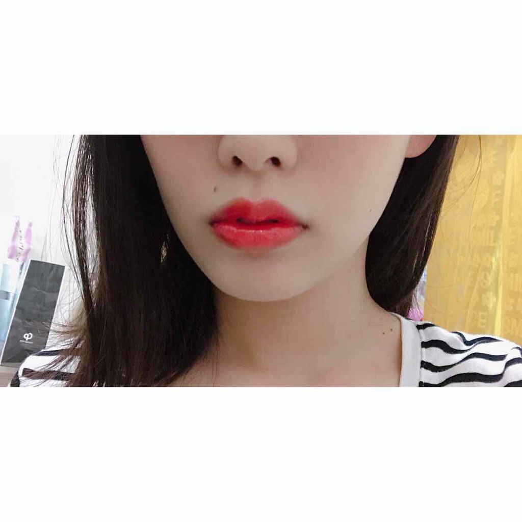 オールインワンルージュ 03 コーラルレッド/リトルレディ リュクス/リップグロスを使ったクチコミ（2枚目）