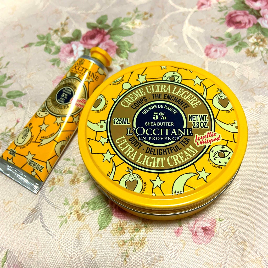 ジョイフルスター スノーシア ボディクリーム(ディライトフルティー)/L'OCCITANE/ボディクリームを使ったクチコミ(1枚目)