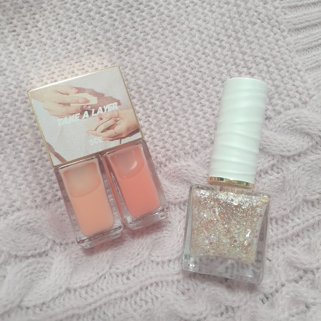 TAKE A LAYER LAYERING NAIL LACQUER /3CE/マニキュアを使ったクチコミ(3枚目)