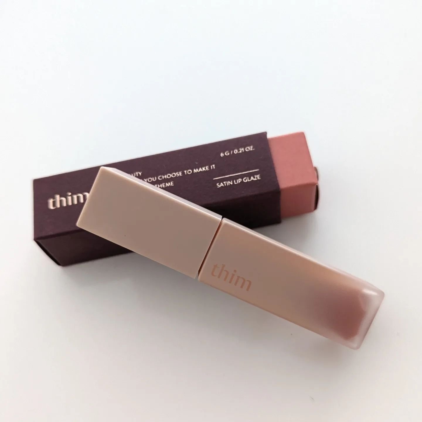サテンリップグレイズ/thim/リップグロスを使ったクチコミ（2枚目）