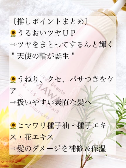 オイルインシャンプー/オイルインコンディショナー (グロス&リペア)/ディアボーテ/市販シャンプーを使ったクチコミ(6枚目)