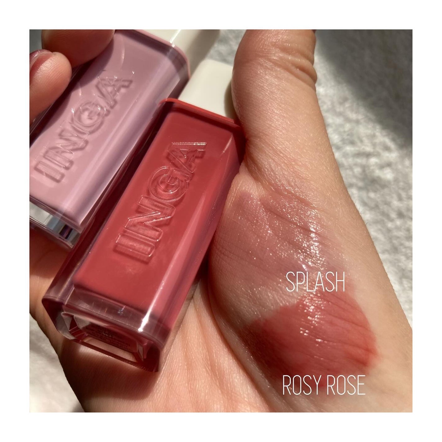 ウォーターグローリップティント/INGA/リップティントを使ったクチコミ(5枚目)