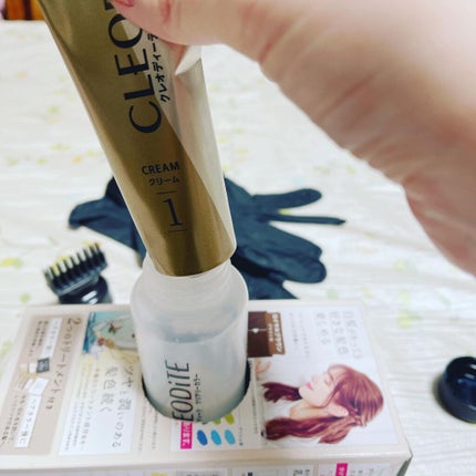 クリアリーカラー (白髪用) /クレオディーテ/ヘアカラーを使ったクチコミ(2枚目)