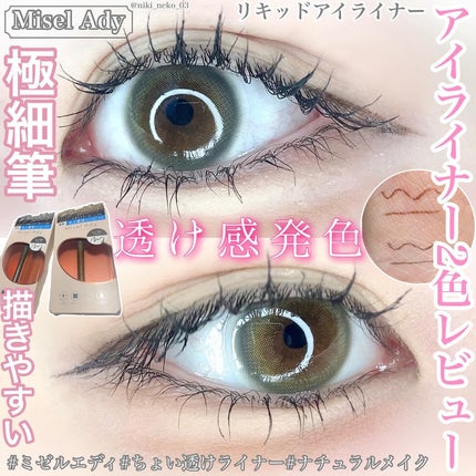 リキッドアイライナー/ミゼルエディ/リキッドアイライナーを使ったクチコミ(1枚目)