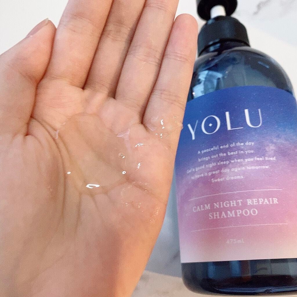 カームナイトリペアシャンプー/トリートメント/YOLU/市販シャンプーを使ったクチコミ(2枚目)