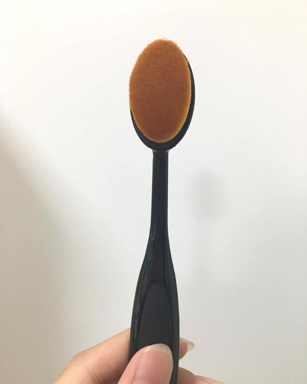 春姫ファンデーションブラシ(オーバル型)/DAISO/メイクブラシを使ったクチコミ（1枚目）