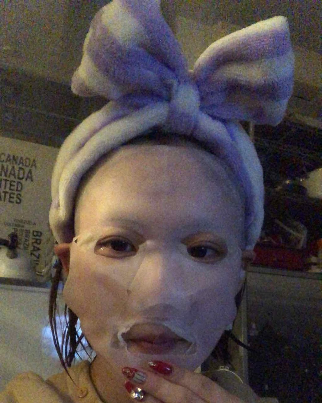 シリコーン潤マスク 3D/DAISO/その他スキンケアグッズを使ったクチコミ（1枚目）