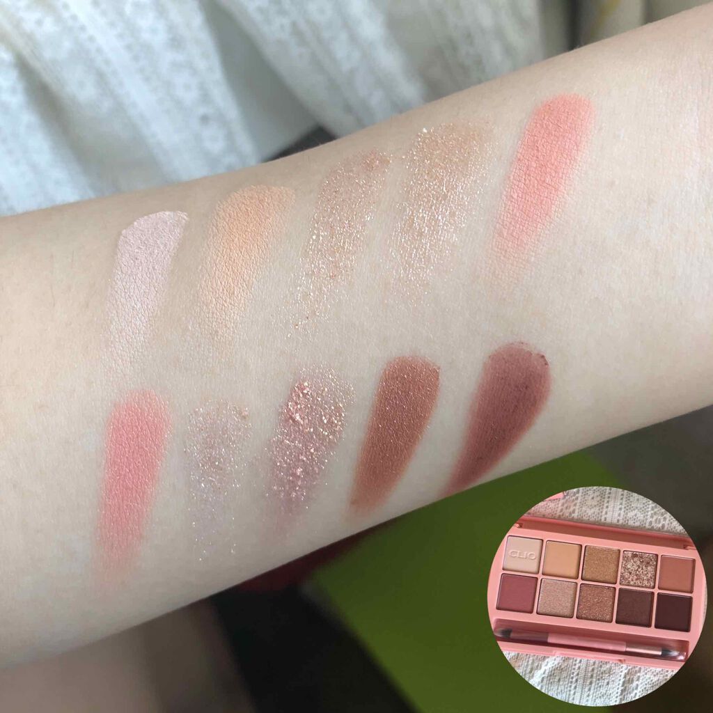 プロ アイ パレット 07 PEACH GROOVE/CLIO/アイシャドウパレットを使ったクチコミ（3枚目）