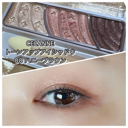 トーンアップアイシャドウ/CEZANNE/アイシャドウパレットを使ったクチコミ(1枚目)