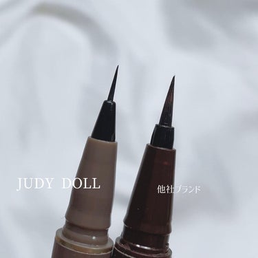 SLIM LIQUID EYELINER/JUDYDOLL/リキッドアイライナーを使ったクチコミ（3枚目）