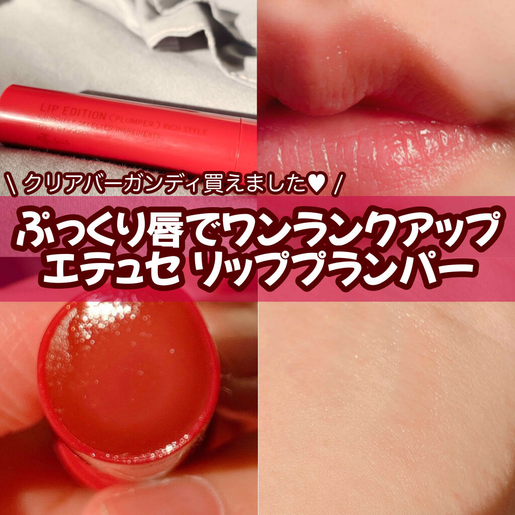 エテュセ リップエディション（プランパー）リッチスタイル/ヘルシースタイル/ettusais/リップケアを使ったクチコミ（1枚目）