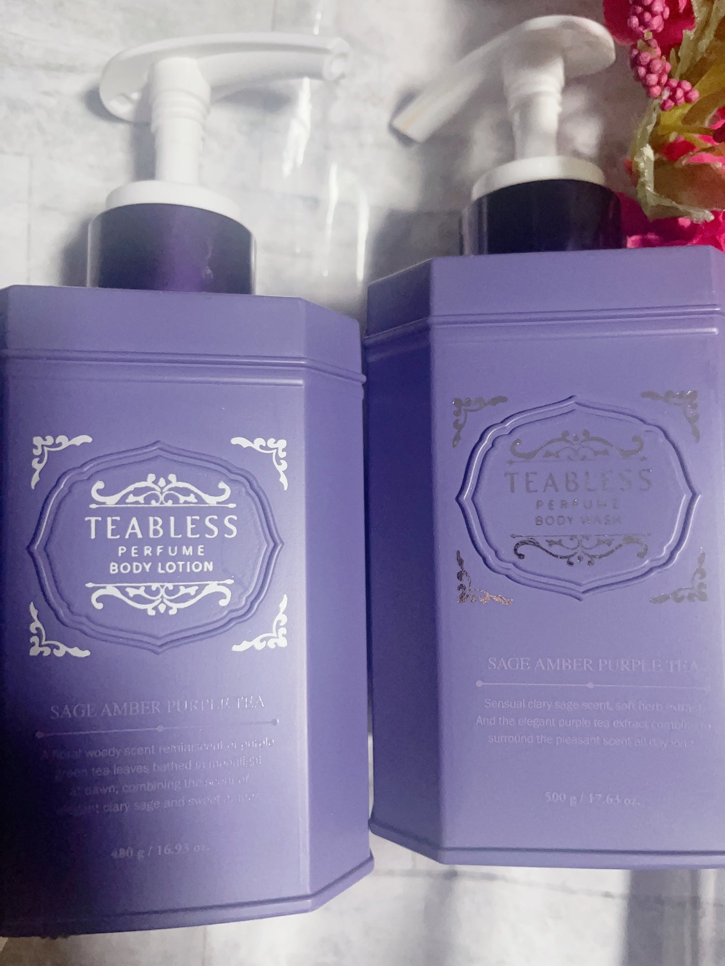 パフュームボディローション セイジアンバーパープルティー/TEABLESS/ボディローションを使ったクチコミ(1枚目)