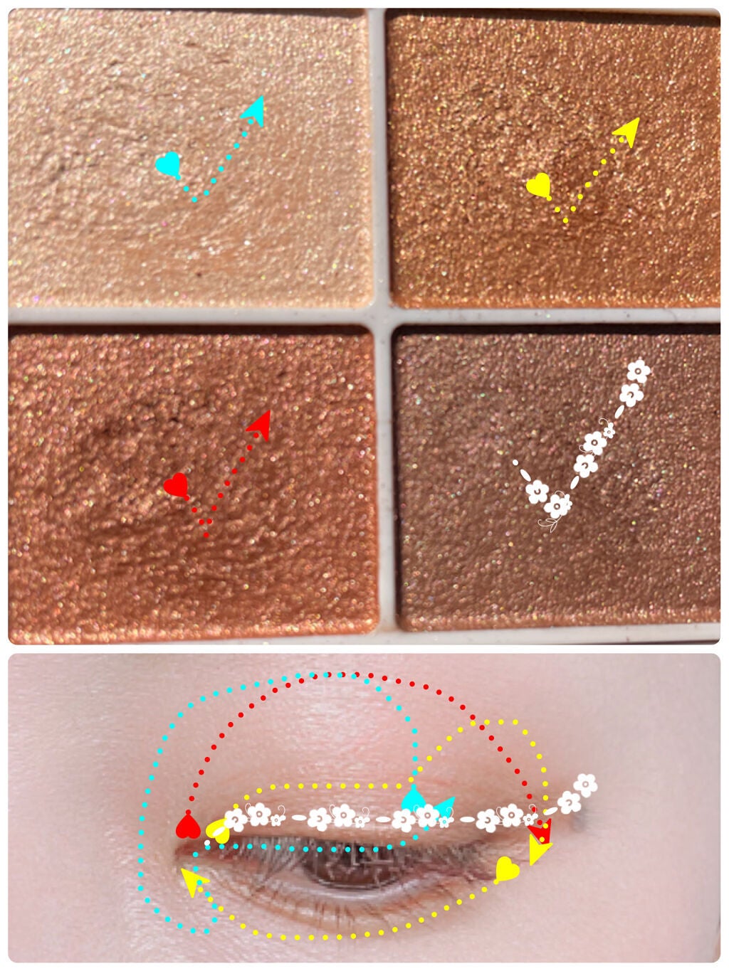 シルキースフレアイズ/キャンメイク/アイシャドウパレットを使ったクチコミ(3枚目)