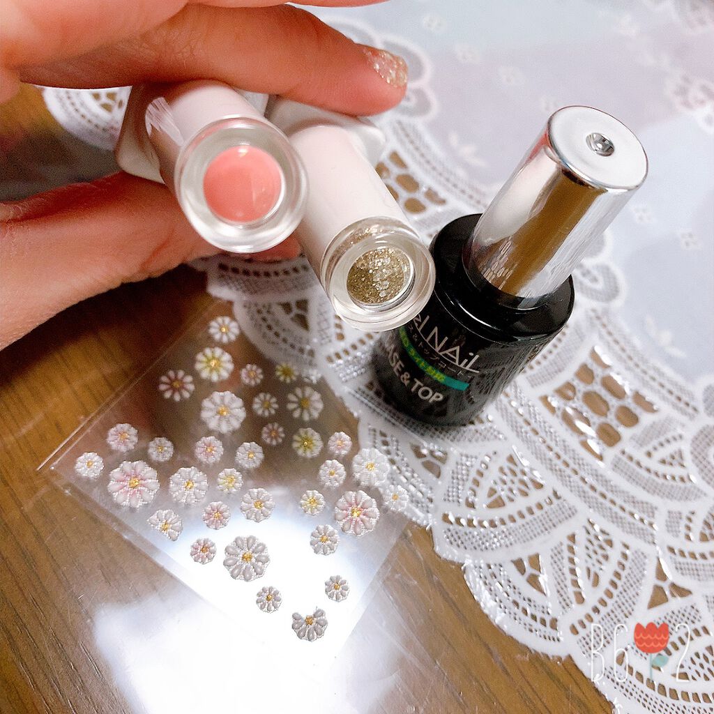 ジェルネイル（ライト対応）/セリア/ジェルネイルを使ったクチコミ（2枚目）