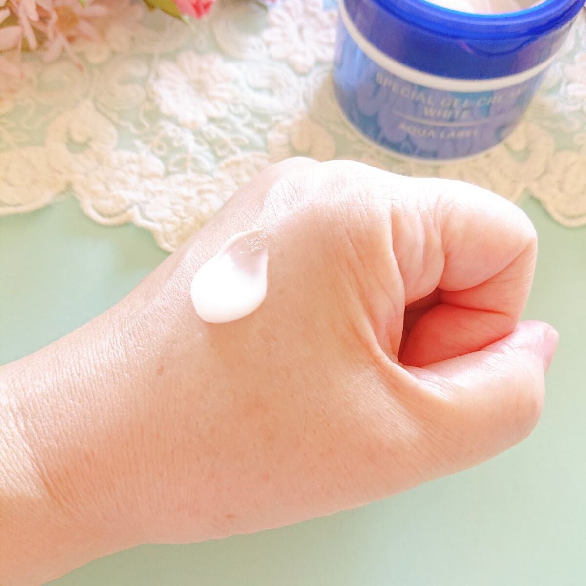 スペシャルジェルクリームA (ホワイト)(医薬部外品)/アクアレーベル/オールインワン化粧品を使ったクチコミ(3枚目)
