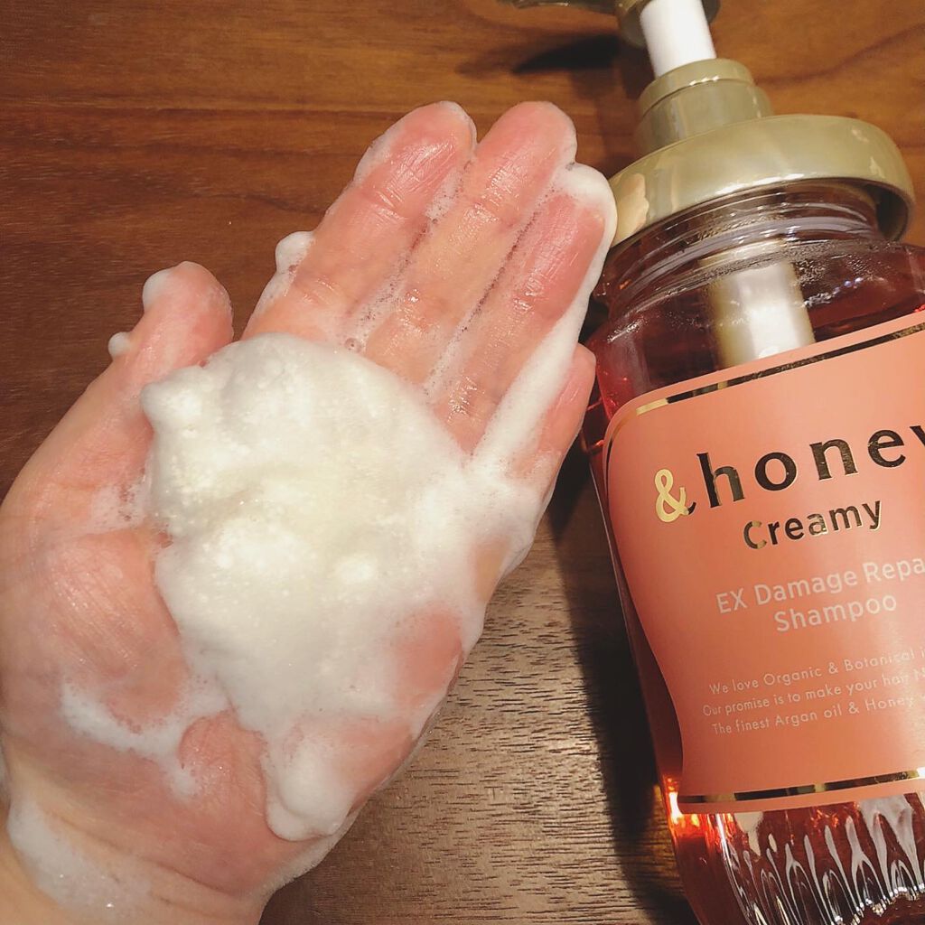 Creamy EXダメージリペアシャンプー1.0/ヘアトリートメント2.0/&honey/市販シャンプーを使ったクチコミ(6枚目)
