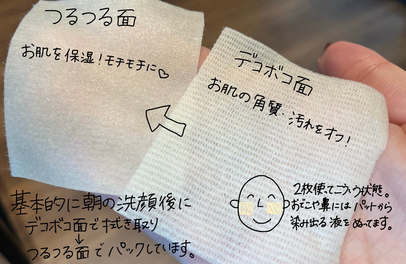 5番 白玉グルタチオンCフィルムパッド/numbuzin/トナーパッドを使ったクチコミ(2枚目)