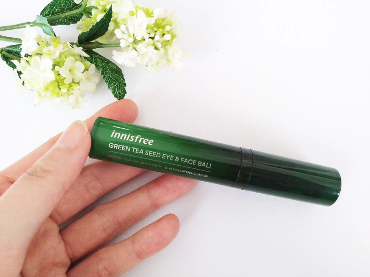 グリーンティーシード モイスト アイ＆フェイスボール/innisfree/美容液を使ったクチコミ（1枚目）