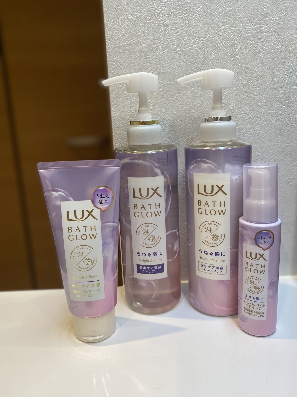バスグロウ ストレート&シャイン シャンプー/トリートメント/LUX/市販シャンプーを使ったクチコミ（1枚目）