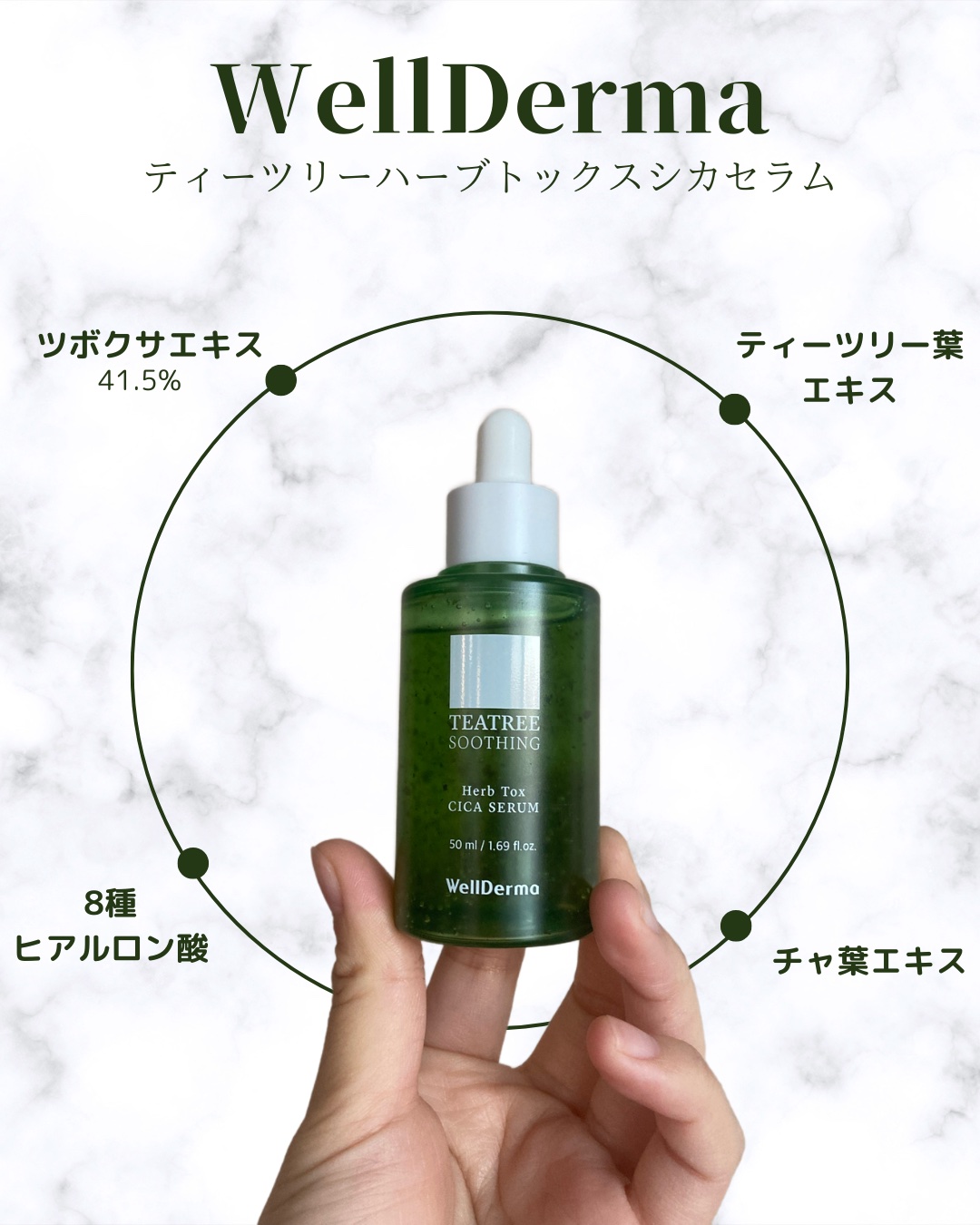 ティーツリーハーブトックスシカアンプル美容液/WellDerma/美容液を使ったクチコミ（1枚目）