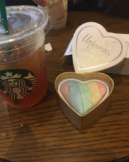 ハートハイライター ユニコーンハート/MAKEUP REVOLUTION/パウダーハイライトを使ったクチコミ(1枚目)