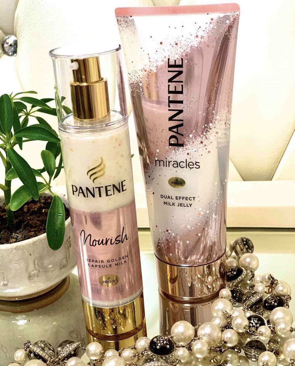 ミラクルズ デュアル エフェクト ミルク ジェリー/パンテーン/洗い流すヘアトリートメントを使ったクチコミ（1枚目）