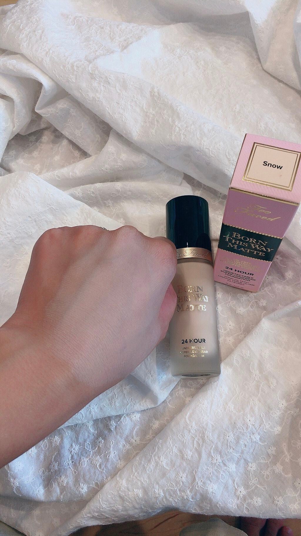 ボーン ディス ウェイ アンディテクタブル 24H マット ファンデーション/Too Faced/リキッドファンデーションを使ったクチコミ(3枚目)