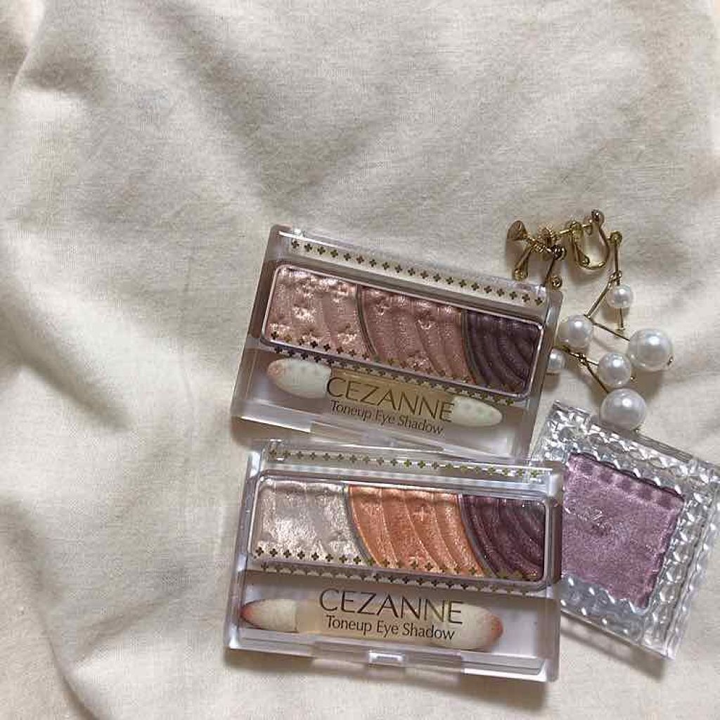 トーンアップアイシャドウ/CEZANNE/アイシャドウパレットを使ったクチコミ（1枚目）