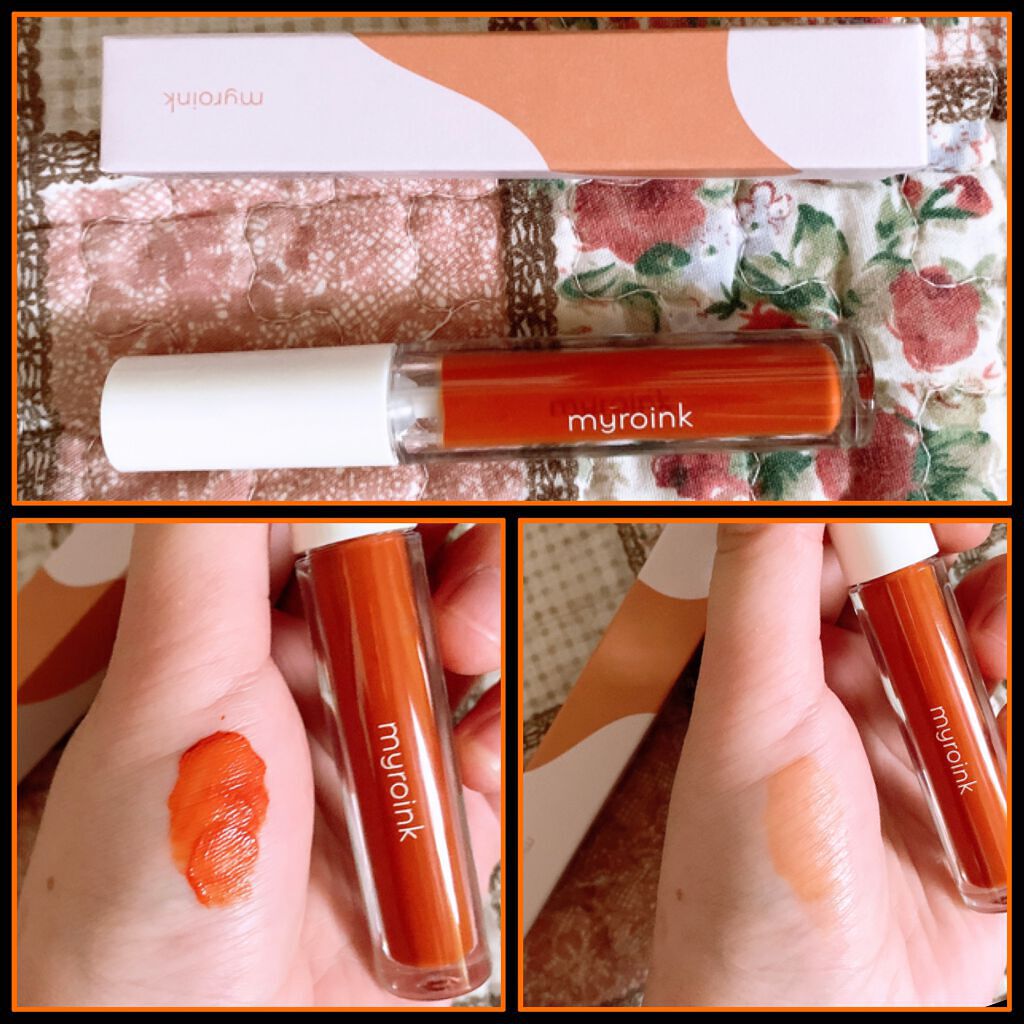 カラーフォーミーリップティント/myroink/リップティントを使ったクチコミ(4枚目)