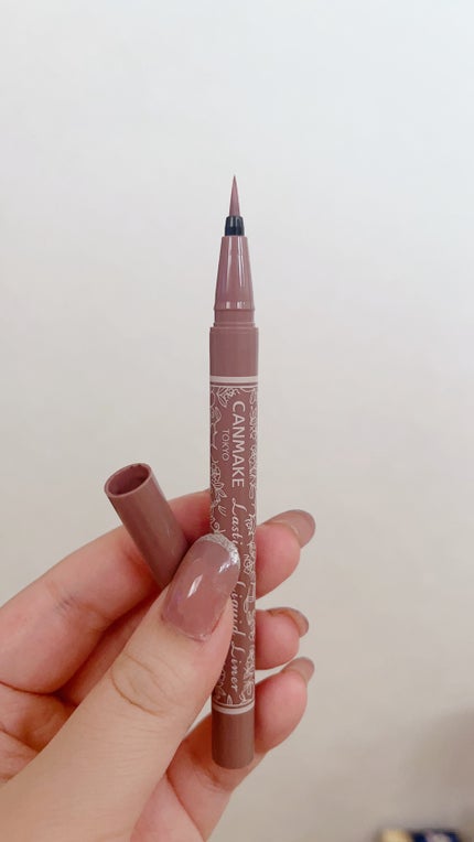 ラスティングリキッドライナー/キャンメイク/リキッドアイライナーを使ったクチコミ(1枚目)